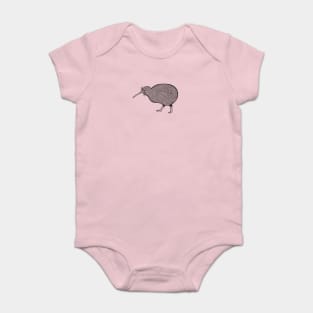 Kiwi Bird - detailed animal drawing Baby Bodysuit